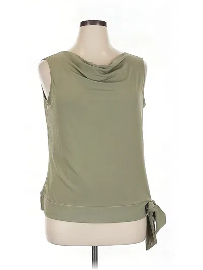 Pre-owned Alfani Sleeveless Blouse In Green