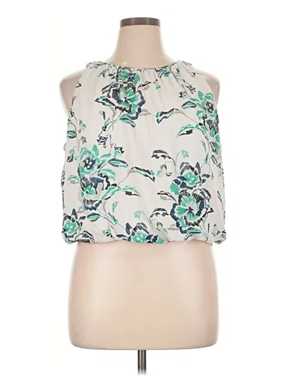 Pre-owned Alfani Sleeveless Blouse In Ivory