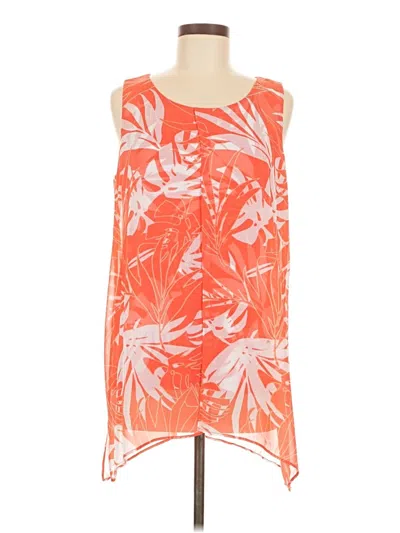 Pre-owned Alfani Sleeveless Blouse In Orange