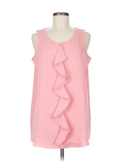 Pre-owned Alfani Sleeveless Blouse In Pink