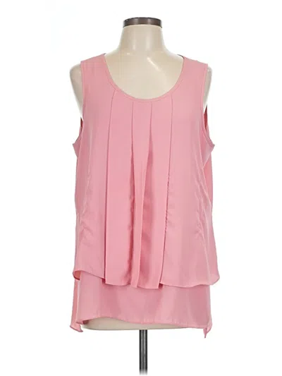 Pre-owned Alfani Sleeveless Blouse In Pink