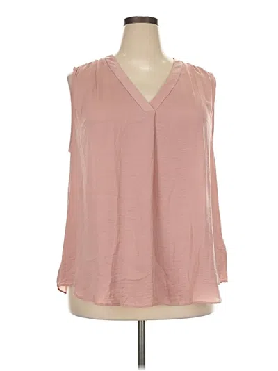 Pre-owned Alfani Sleeveless Blouse In Pink