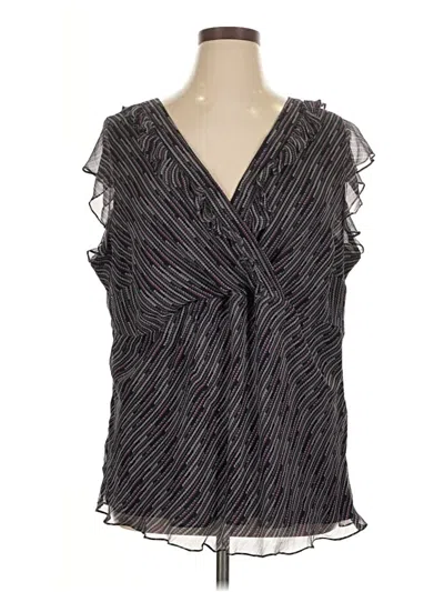 Pre-owned Alfani Sleeveless Blouse In Purple
