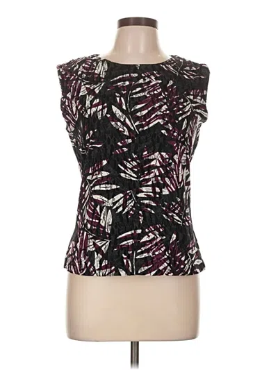 Pre-owned Alfani Sleeveless Blouse In Purple