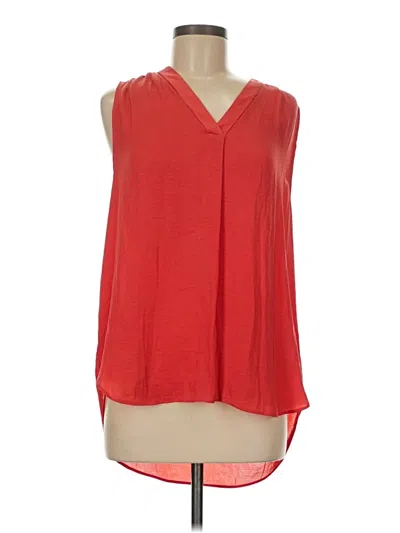 Pre-owned Alfani Sleeveless Blouse In Red