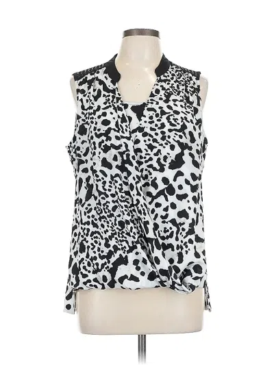Pre-owned Alfani Sleeveless Blouse In Silver