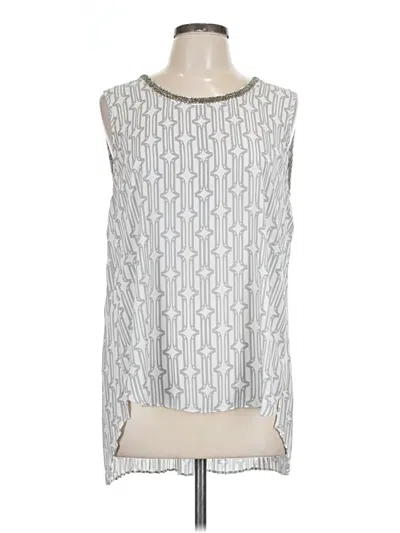 Pre-owned Alfani Sleeveless Blouse In Silver