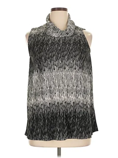 Pre-owned Alfani Sleeveless Blouse In Silver