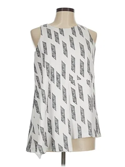 Pre-owned Alfani Sleeveless Blouse In Silver