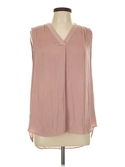 Pre-owned Alfani Sleeveless Blouse In Tan