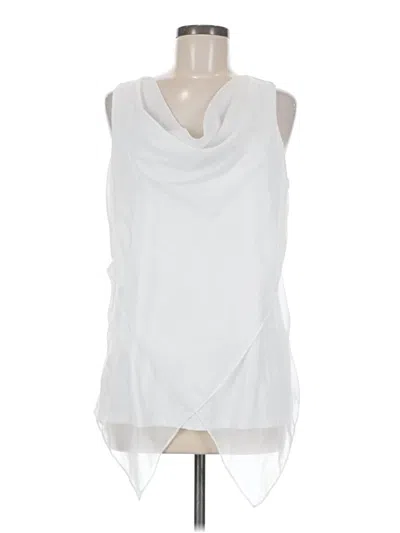 Pre-owned Alfani Sleeveless Blouse In White