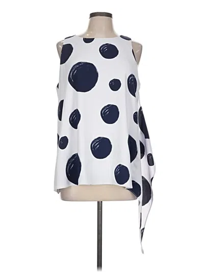 Pre-owned Alfani Sleeveless Blouse In White