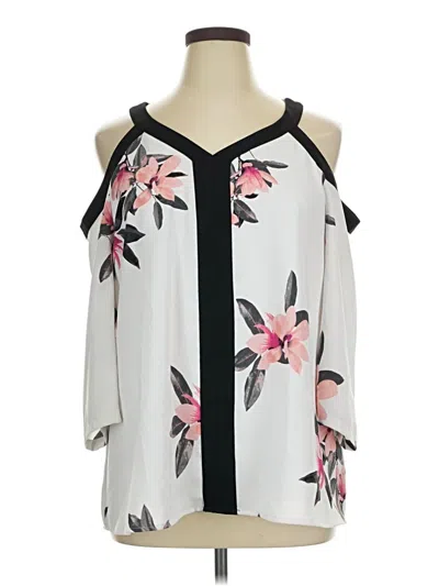 Pre-owned Alfani Sleeveless Blouse In White