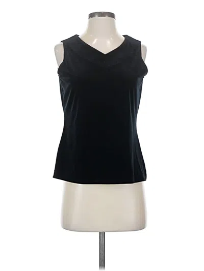 Pre-owned Alfani Sleeveless Top Black V Neck Tops
