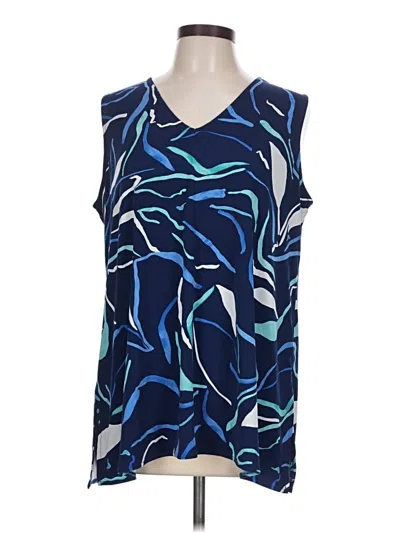 Pre-owned Alfani Sleeveless T-shirt In Blue