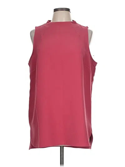 Pre-owned Alfani Sleeveless T-shirt In Burgundy