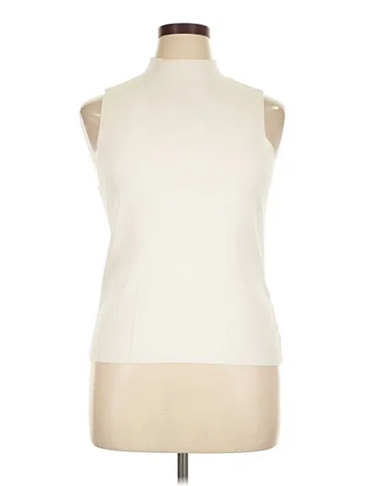 Pre-owned Alfani Sleeveless T-shirt In Ivory