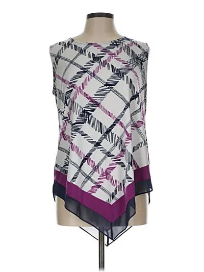 Pre-owned Alfani Sleeveless T-shirt In Purple