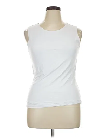 Pre-owned Alfani Sleeveless T-shirt In White