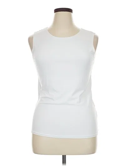 Pre-owned Alfani Sleeveless T-shirt In White