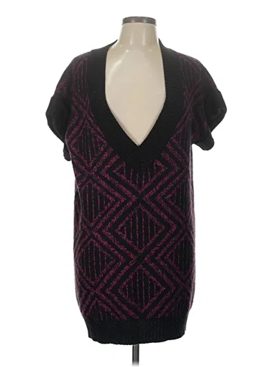 Pre-owned Alfani Sweater Vest In Purple