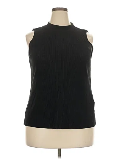 Pre-owned Alfani Tank Top Black Halter Neckline Tops
