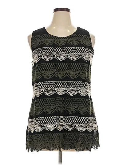 Pre-owned Alfani Tank Top Black Halter Neckline Tops