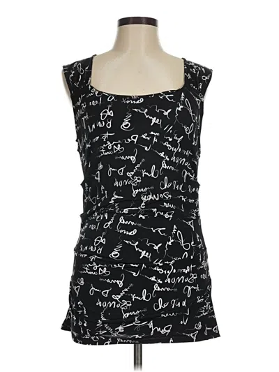 Pre-owned Alfani Tank Top Black Strapless Neckline Tops