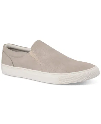 Alfani Thomas Sneakers Gray Slip On Lifestyle Casual Shoes Jzz1284 In Neutral