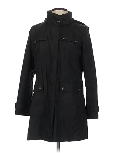 Pre-owned Alfani Trenchcoat In Black