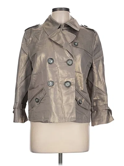 Pre-owned Alfani Trenchcoat In Silver
