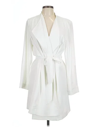 Pre-owned Alfani Trenchcoat In White