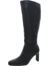 ALFANI TRISTANNE WOMENS LEATHER KNEE-HIGH BOOTS