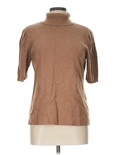 Pre-owned Alfani Turtleneck Sweater In Brown
