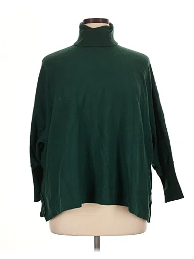 Pre-owned Alfani Turtleneck Sweater In Green