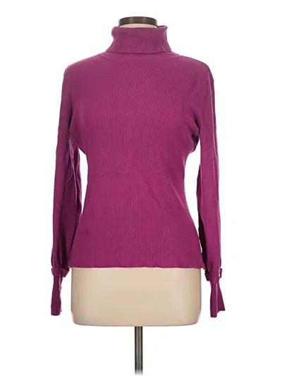 Pre-owned Alfani Turtleneck Sweater In Purple