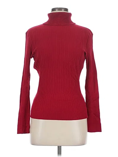 Pre-owned Alfani Turtleneck Sweater In Red