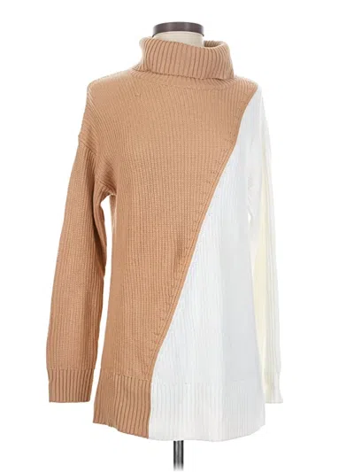 Pre-owned Alfani Turtleneck Sweater In Tan