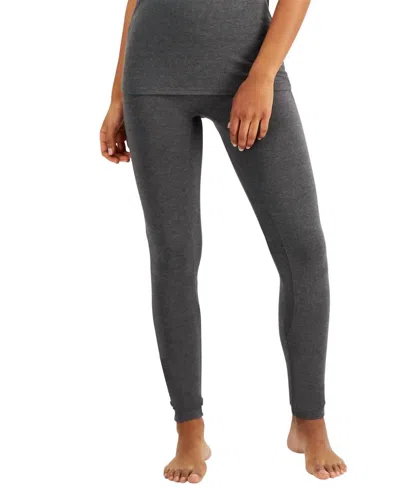 Alfani Ultra Soft Modal Leggings In Heather Charcoal In Gray
