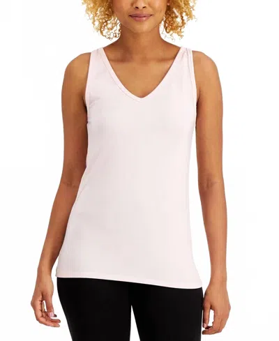 Alfani Ultra Soft Modal Tank Top In Crystal Pink In Multi