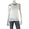 Alfani Womens Lace Pintuck Tank Top In Multi