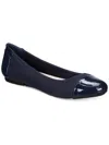 Alfani Womens Textured Round Toe Ballet Flats In Blue