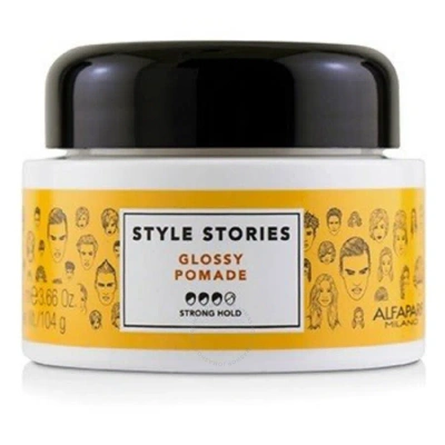 Alfaparf - Style Stories Glossy Pomade (strong Hold)  100ml/3.66oz In White