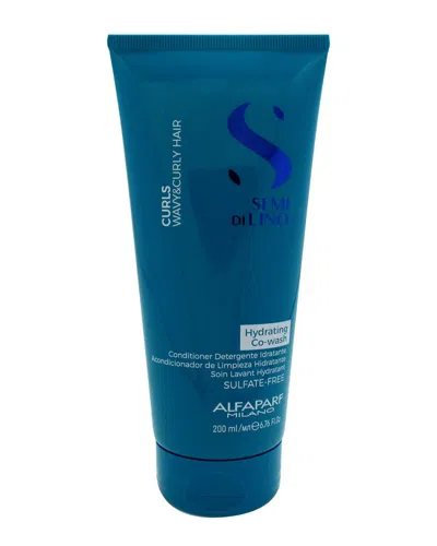 Alfaparf Milano Unisex 6.76oz Semi Di Lino Curls Hydrating Co-wash Conditioner In Transparent