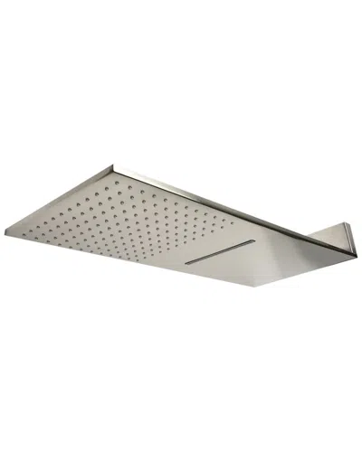 Alfi 10in Wall-mounted Square Waterfall Rain Shower Head In Gray
