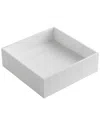 Alfi 14in Square White Matte Solid Surface Resin Sink In White