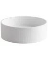 Alfi 15in Round White Matte Solid Surface Resin Sink In White