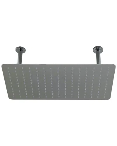 Alfi 20in Rectangular Ultra Thin Rain Shower Head In Gray