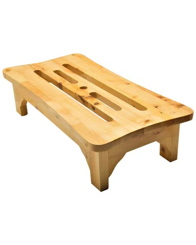 Alfi 24in Bathroom Wooden Stool In Brown
