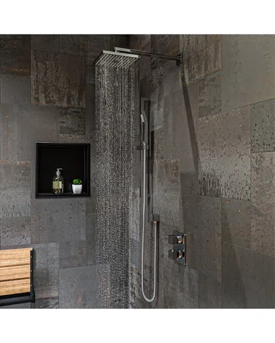 Alfi 2-way Thermostatic Square Shower Set In Brown